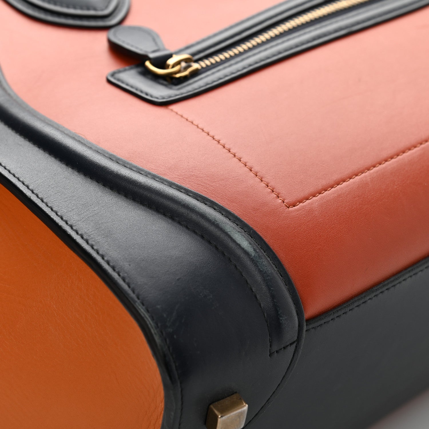 Celine Smooth Calfskin Micro Tri-Color Luggage Brick 12 of 17