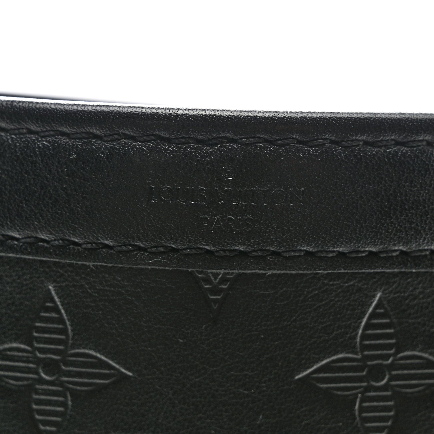 Louis Vuitton Calfskin Monogram Shadow Gaston Wearable Wallet 6 of 10