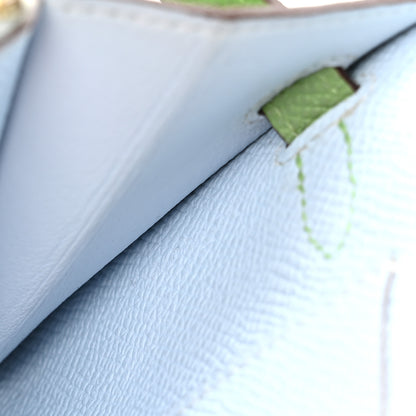 Hermes Epsom Verso Kelly Wallet To Go Vert Criquet Bleu Brume 7 of 10