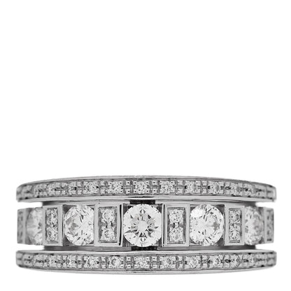 Damiani 18K White Gold Diamond Belle Epoque Band Ring 53 6.25 1 of 6