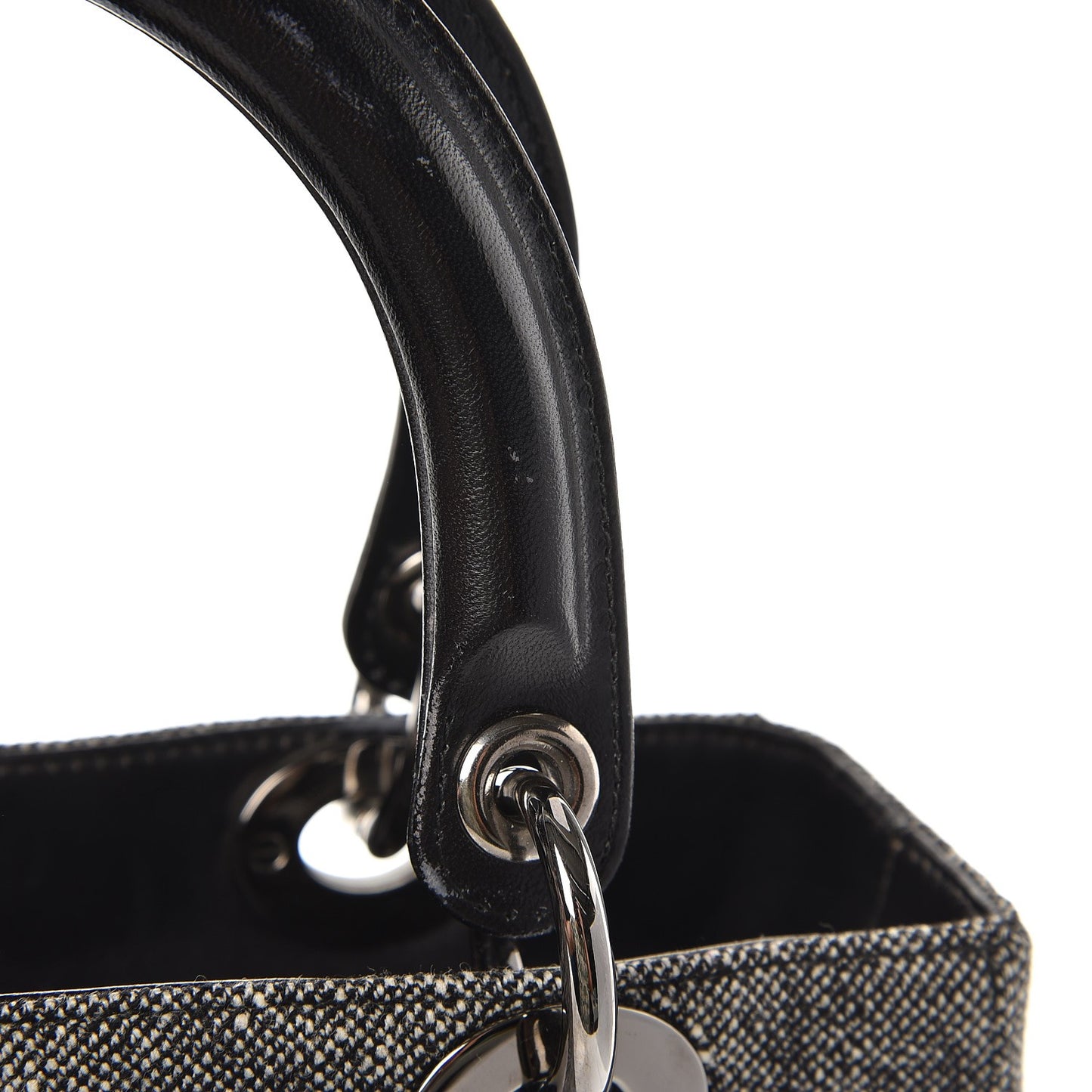 Tweed Medium Lady Dior Black