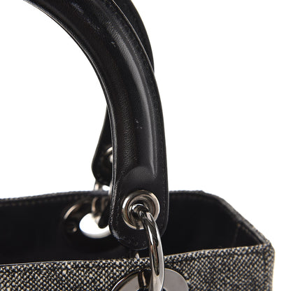 Christian Dior Tweed Medium Lady Dior Black 9 of 11