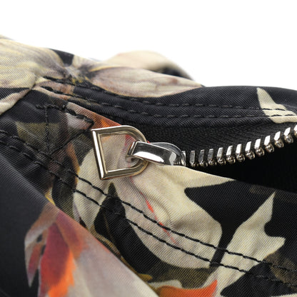 Givenchy Nylon Calfskin Magnolia and Moth Print Backpack Black 10 of 13