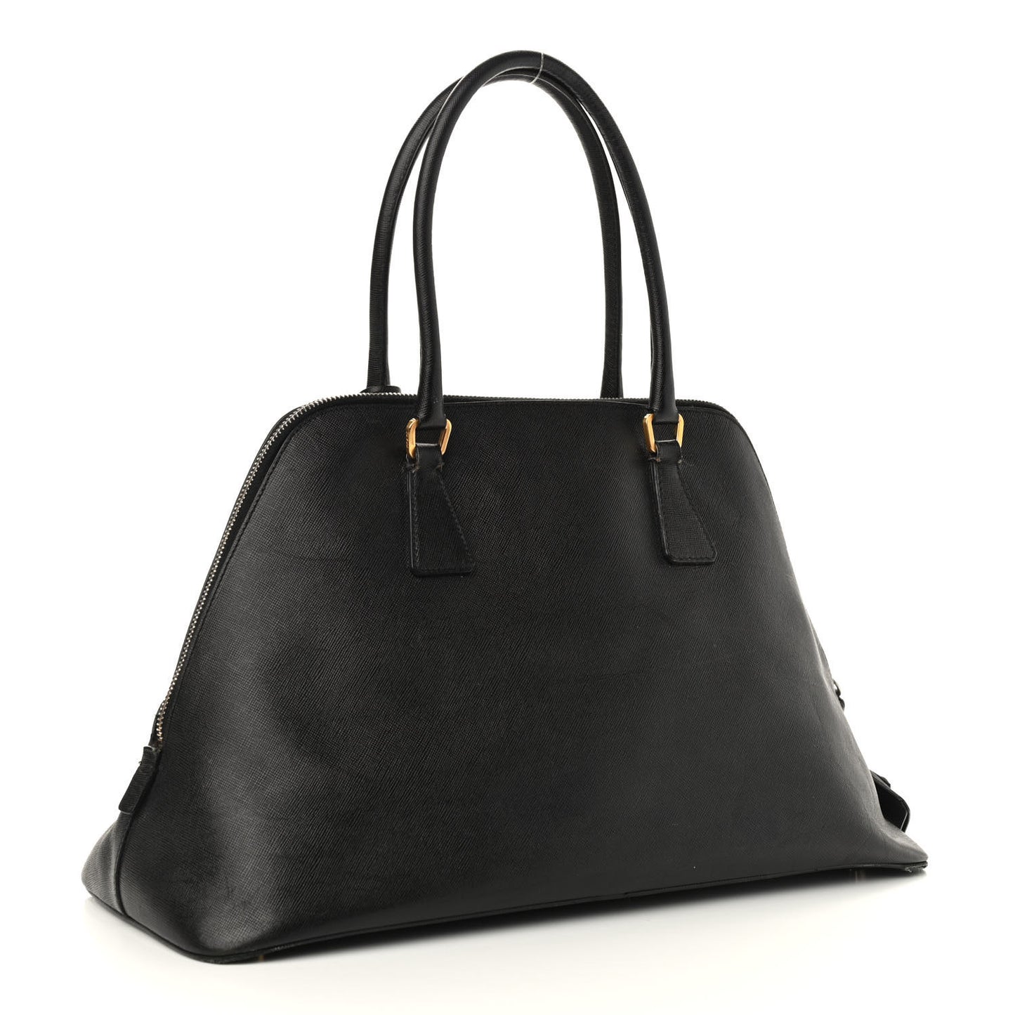 Saffiano Lux Large Promenade Tote Black