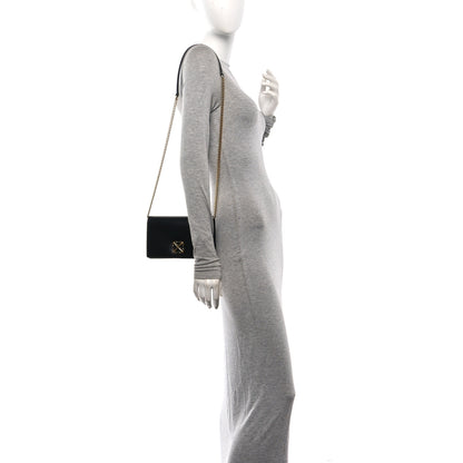 Off-White OFF WHITE Calfskin Jitney 0.5 Shoulder Bag Black 2 of 10