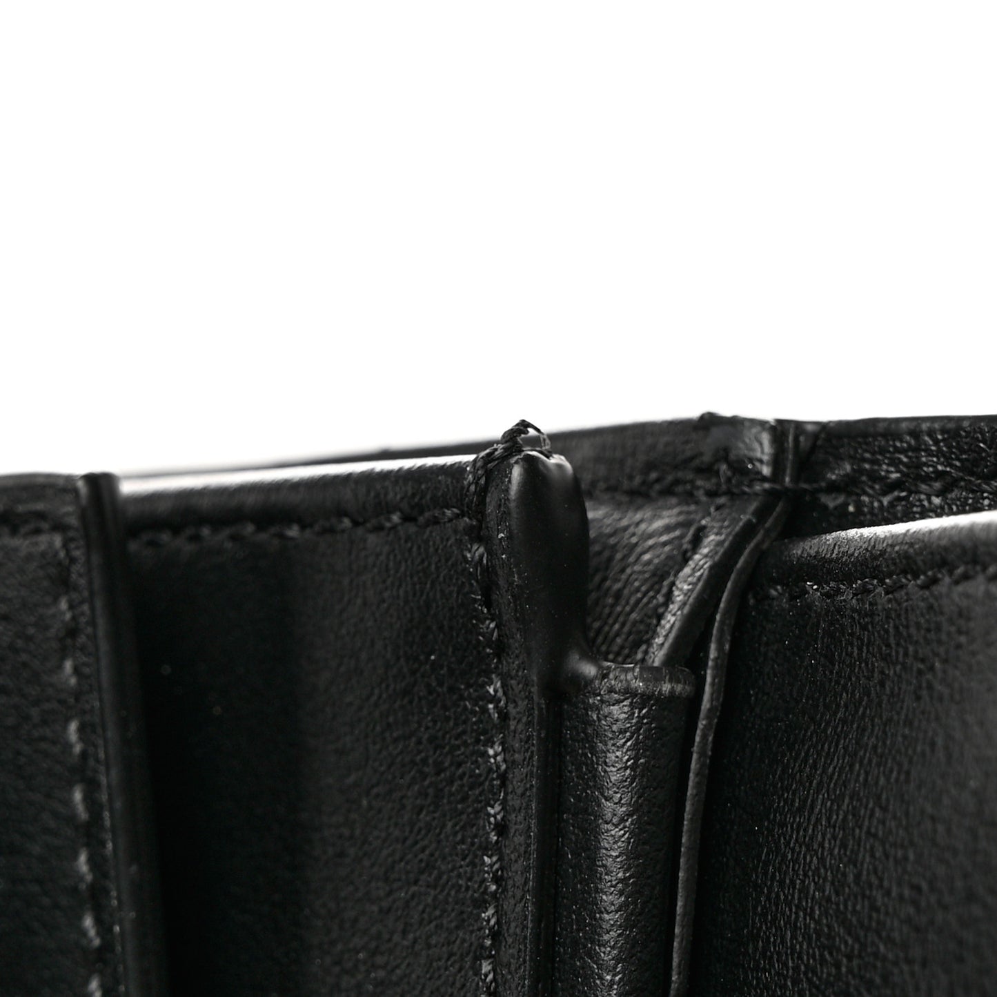 Shiny Smooth Lambskin Small Triomphe Wallet Black