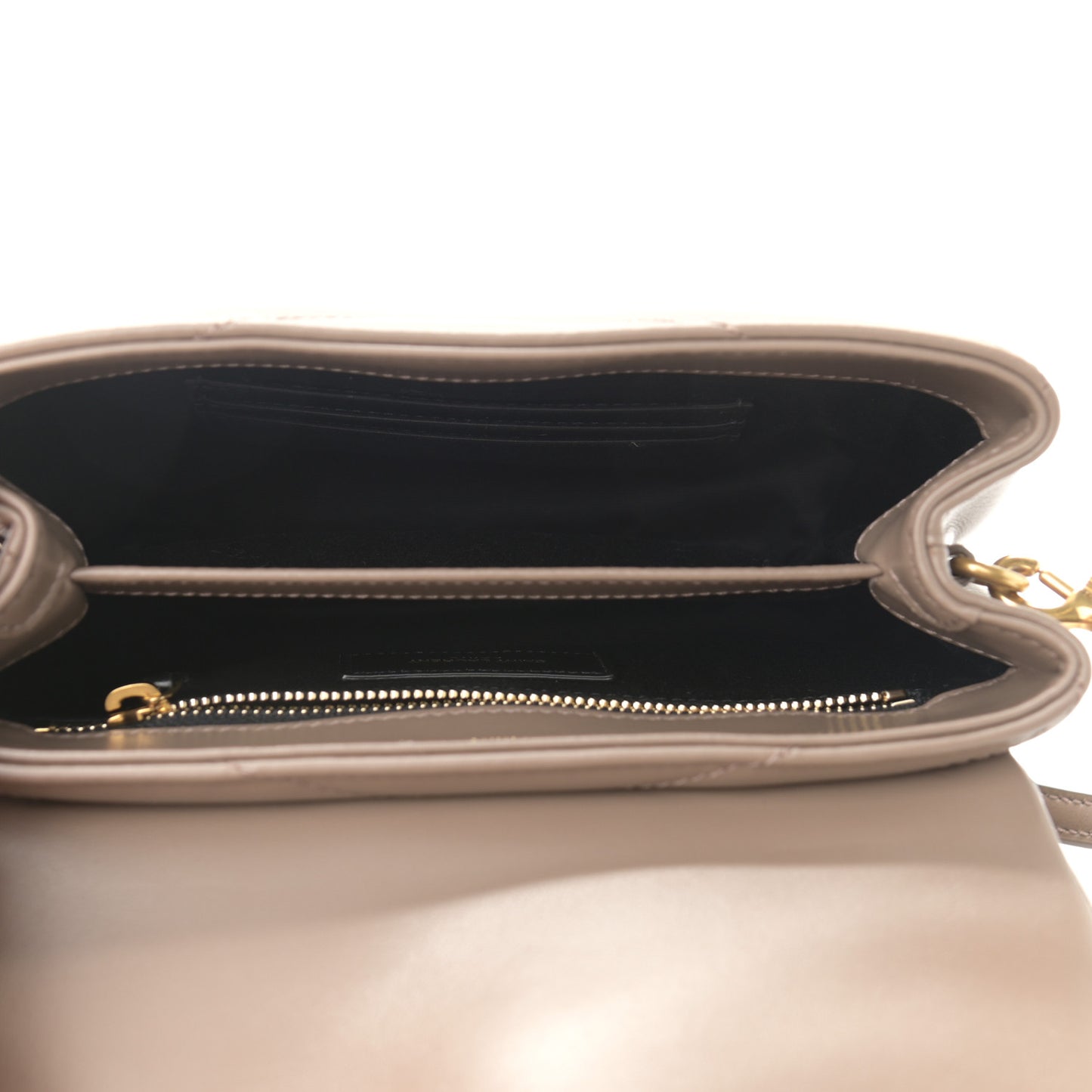 Calfskin Y Quilted Monogram Toy Loulou Crossbody Bag Taupe