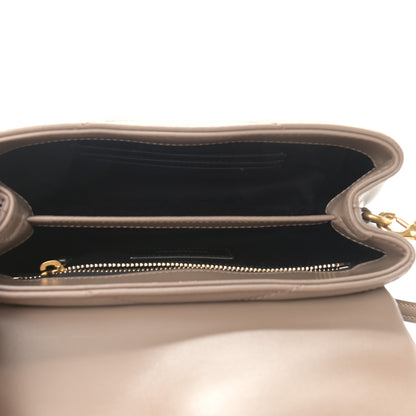 Saint Laurent Calfskin Y Quilted Monogram Toy Loulou Crossbody Bag Taupe 5 of 11