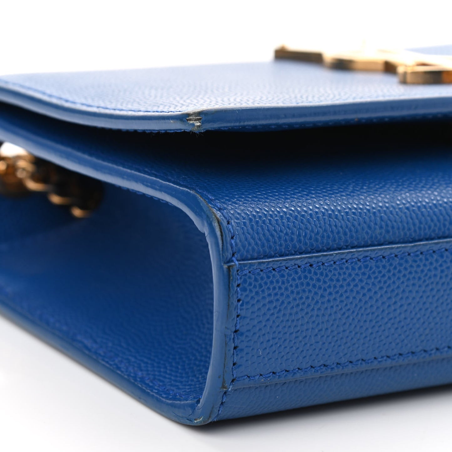 Grain De Poudre Small Classic Monogram Kate Satchel Royal Blue
