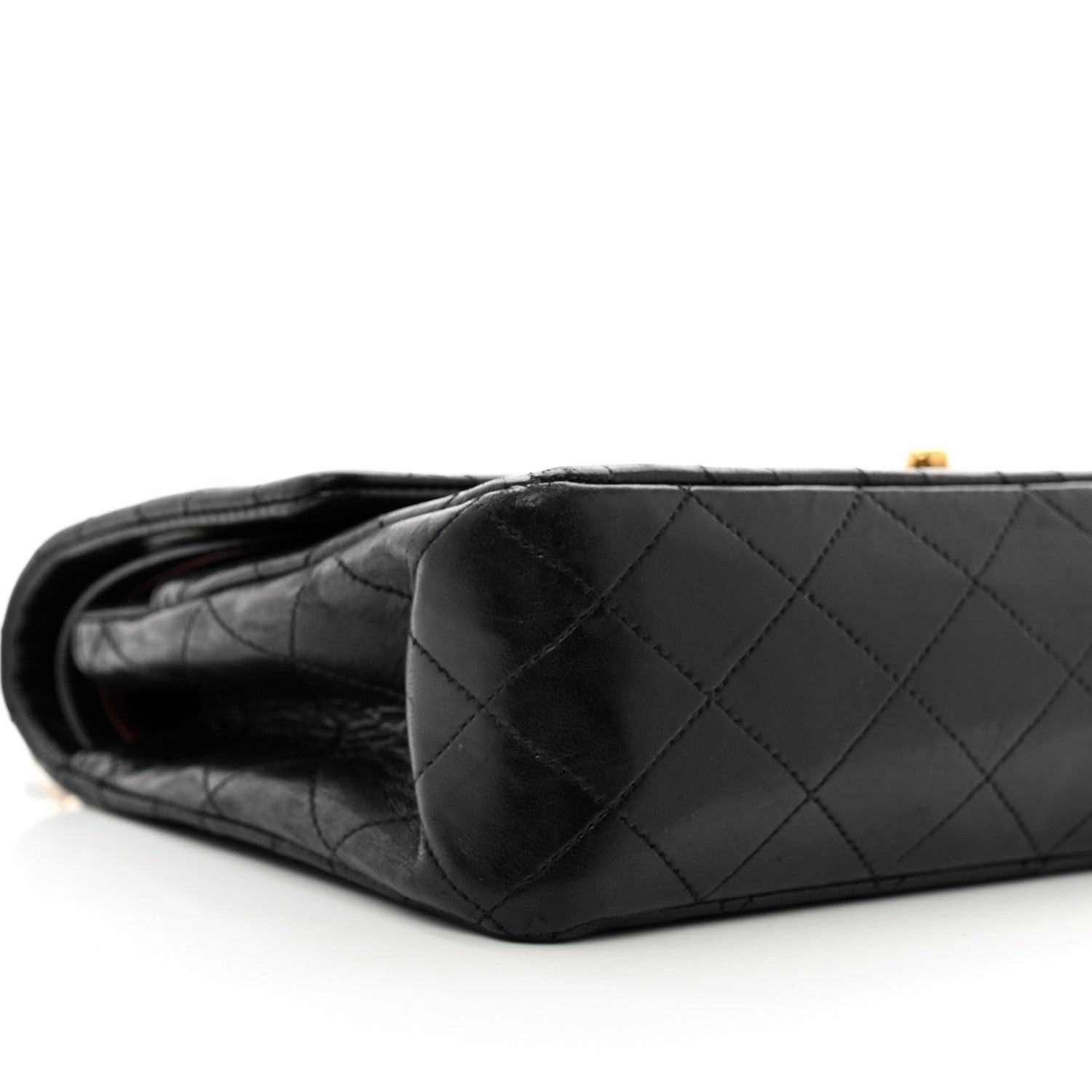 Chanel Lambskin Quilted Medium Double Flap Black 10 of 12