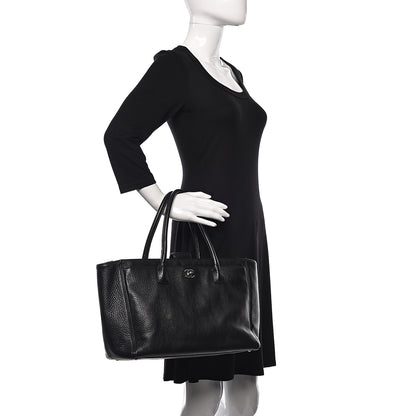 Chanel Calfskin Cerf Executive Shopper Tote Black 2 of 10