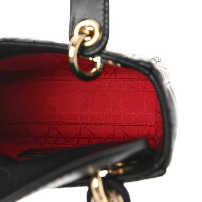 Christian Dior Lambskin Cannage Mini Lady Dior Black 5 of 8