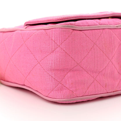 Chanel Canvas Quilted CC Tassel Camera Bag Pink 10 of 13