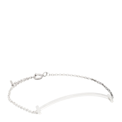 Tiffany Sterling Silver T Smile Bracelet 1 of 3