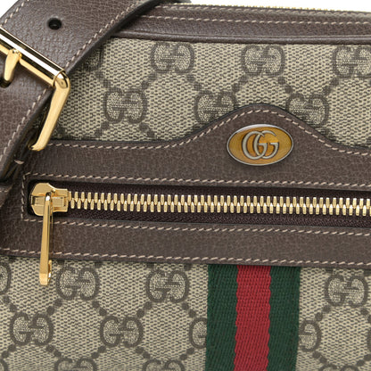 Gucci GG Supreme Monogram Web Small Ophidia Belt Bag 95 38 Dark Brown 11 of 12