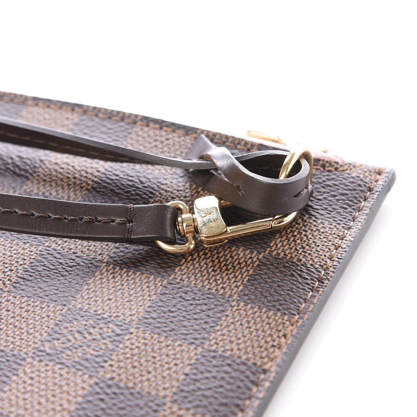 Damier Ebene Neverfull MM GM Pochette Rose Ballerine