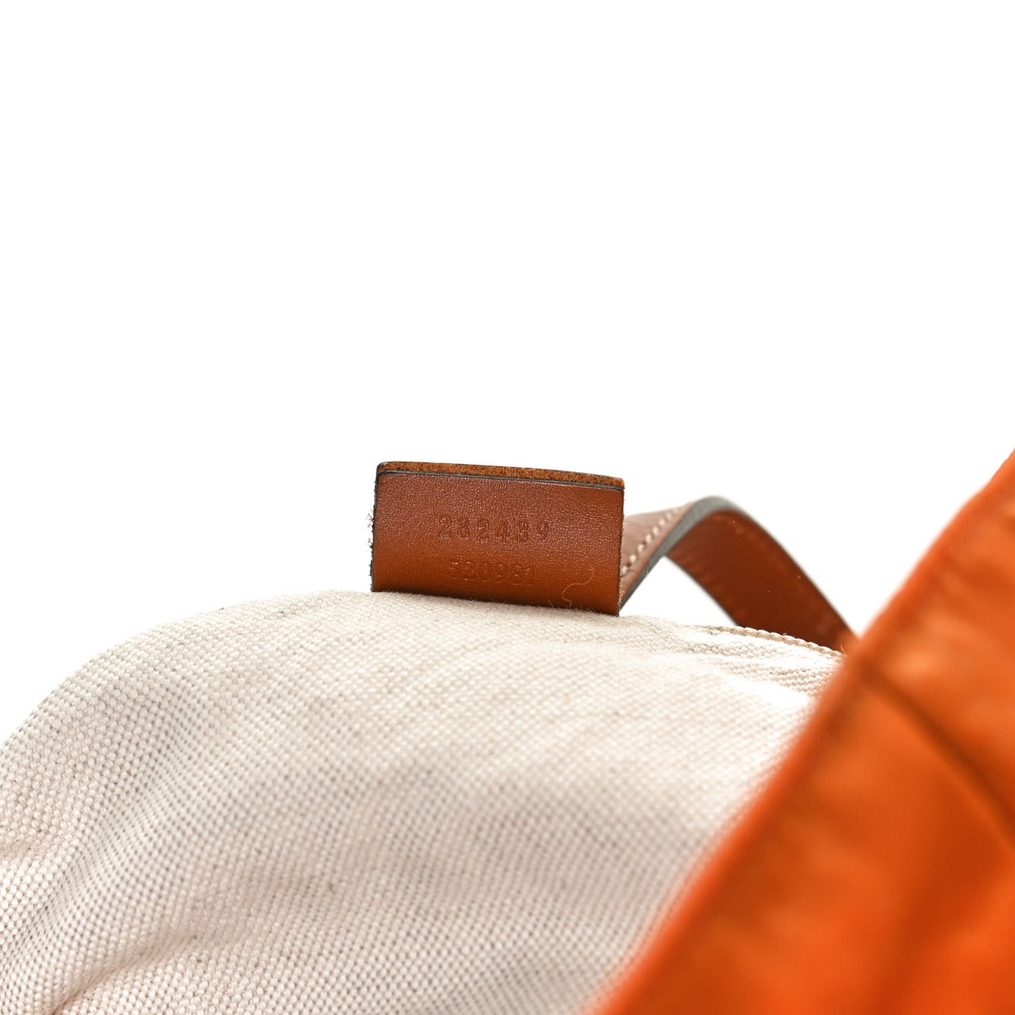 Nylon Monogram Medium Tote Orange