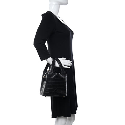 Hermes Matte Alligator Picotin Lock 18 Black 2 of 10