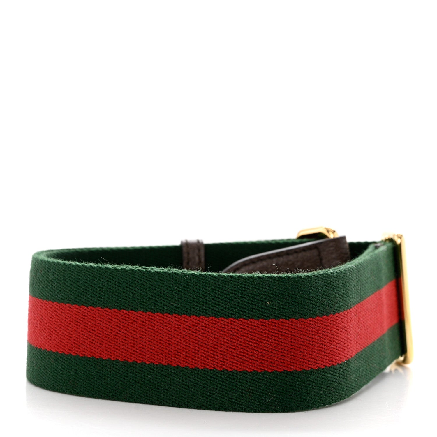 Gucci Canvas Web Shoulder Strap Green Red 2 of 4