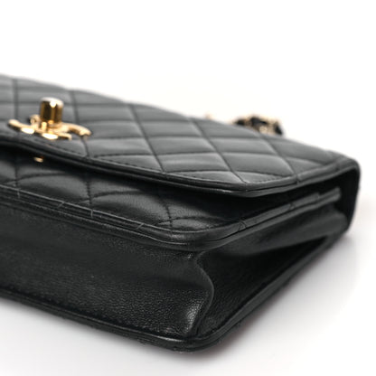 Chanel Lambskin Quilted Trendy CC Wallet On Chain WOC Navy 9 of 9
