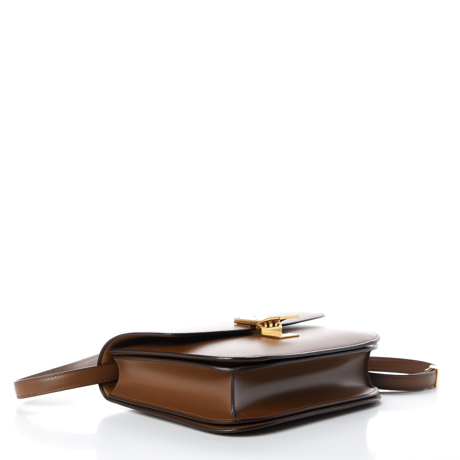 Celine Box Calfskin Medium Classic Box Flap Bag Camel 4 of 9