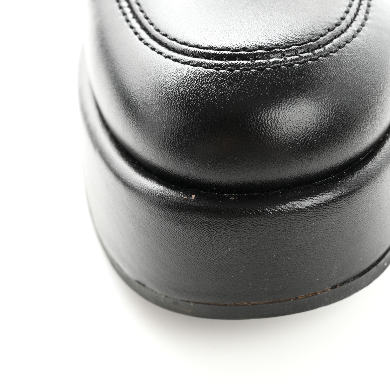 Chanel Calfskin CC Platform Loafers 37 Black 10 of 13