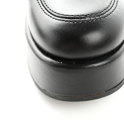 Chanel Calfskin CC Platform Loafers 37 Black 10 of 13