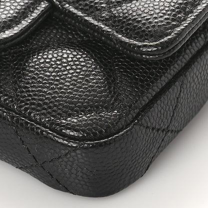 Chanel Caviar Quilted Mini Chain Belt Bag Black 9 of 10