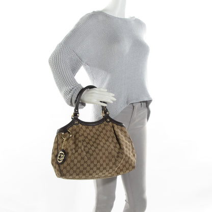 Gucci Monogram Medium Sukey Tote Dark Brown 4 of 11