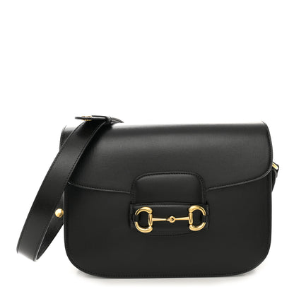 Gucci Azalea Calfskin Horsebit 1955 Shoulder Bag Black 1 of 12