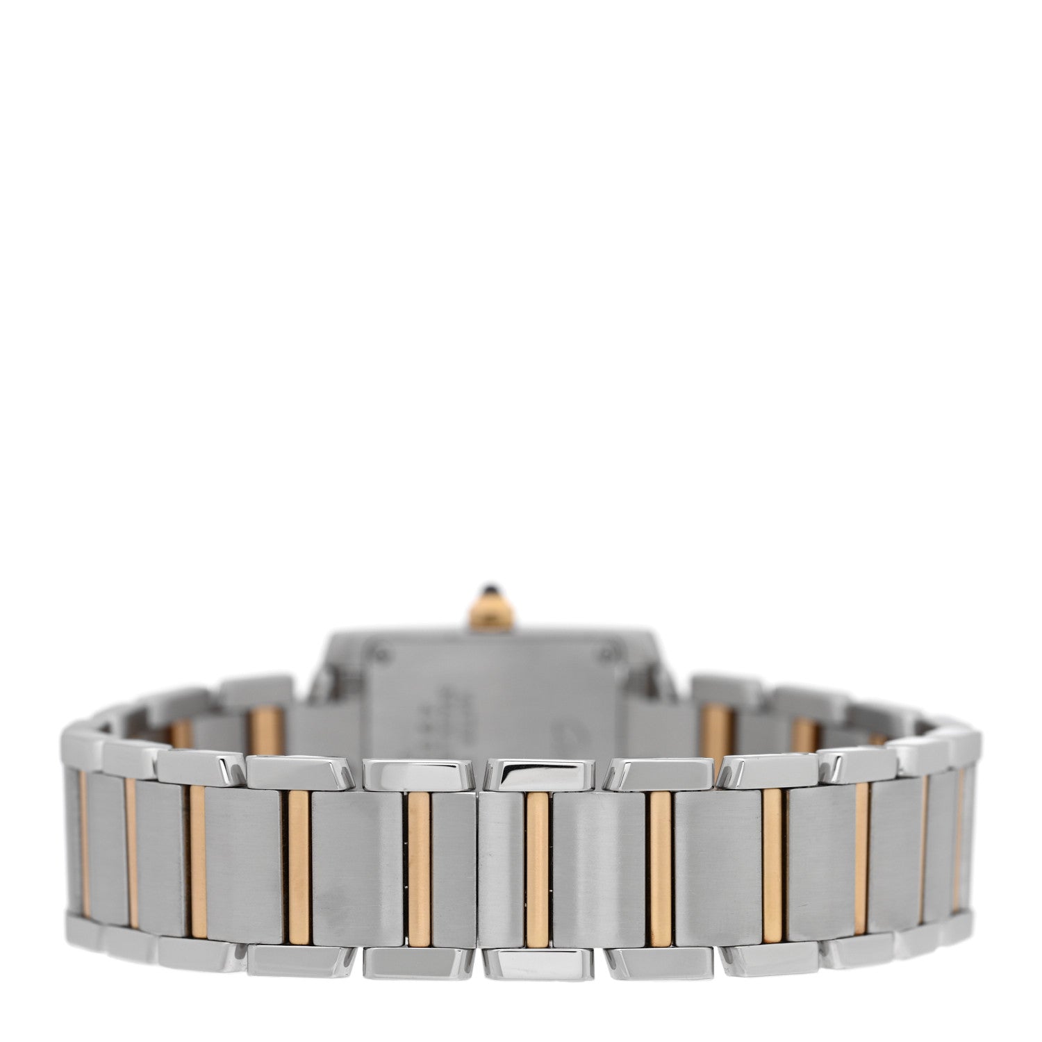 Cartier Stainless Steel 18K Yellow Gold 20mm Tank Francaise Quartz Watch 3 of 4