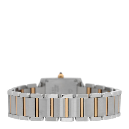 Cartier Stainless Steel 18K Yellow Gold 20mm Tank Francaise Quartz Watch 3 of 4