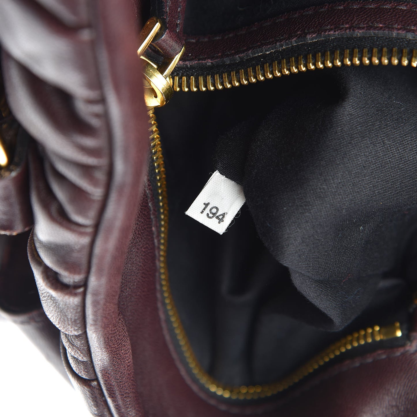 Nappa Matelasse Satchel Brown