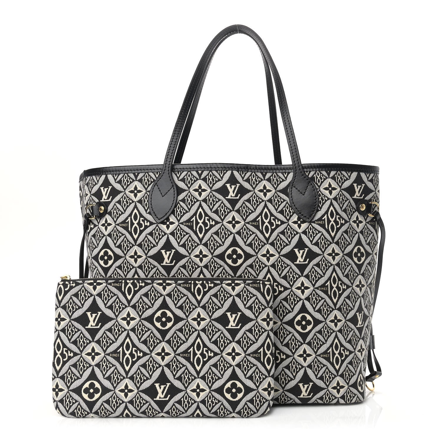 Louis Vuitton Jacquard Since 1854 Neverfull MM Grey 1 of 9