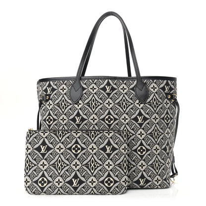 Louis Vuitton Jacquard Since 1854 Neverfull MM Grey 1 of 9