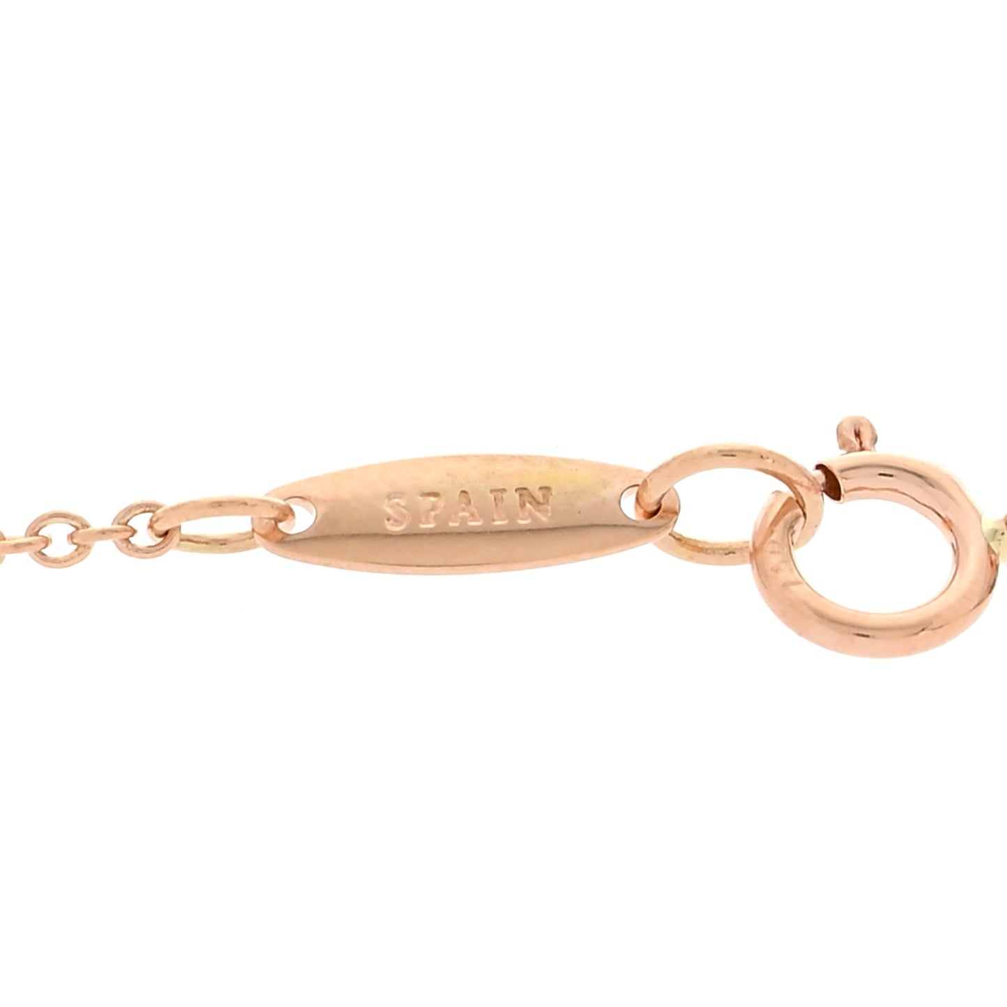 18K Rose Gold 9mm Elsa Peretti Bean Pendant Necklace