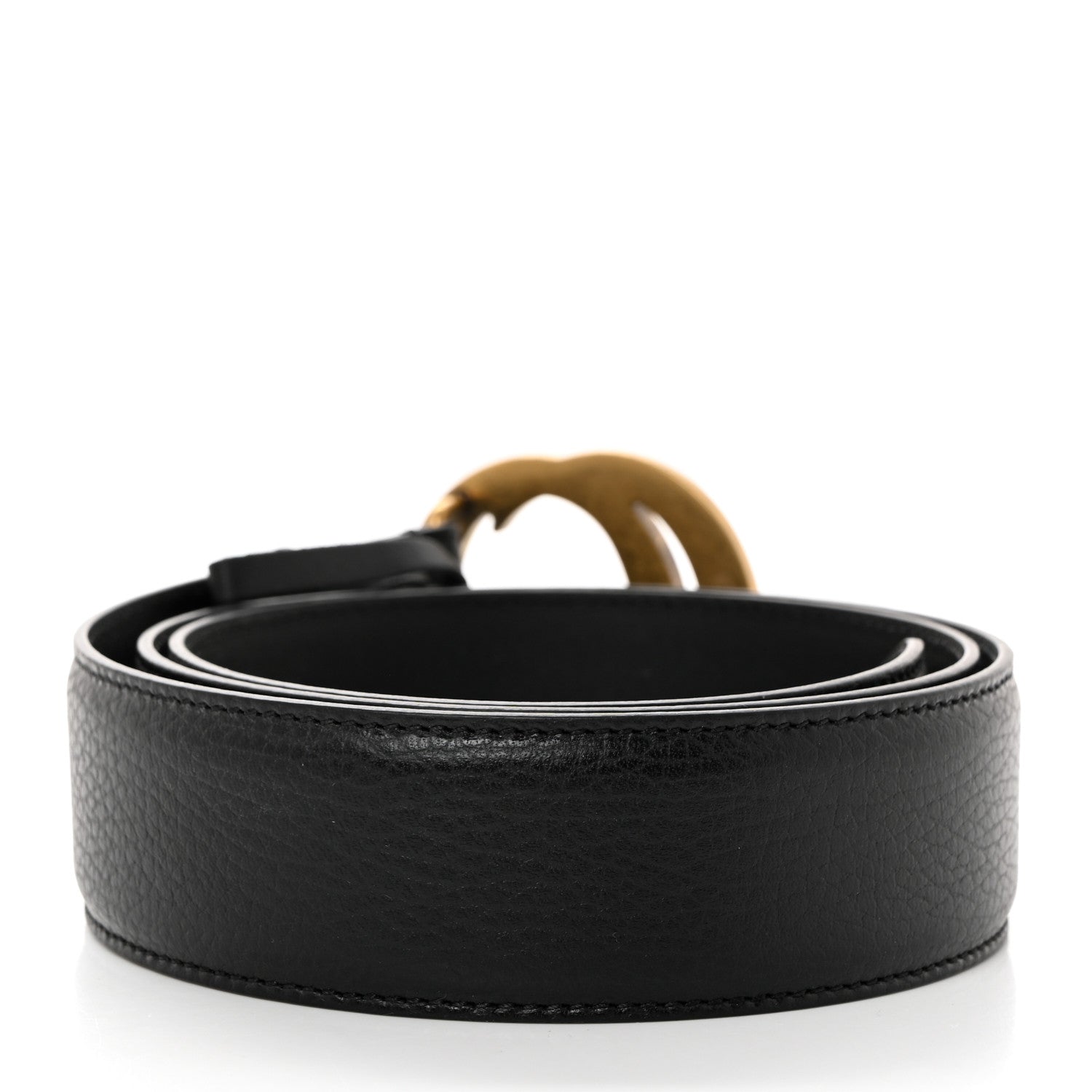 Gucci Dollar Calfskin Interlocking G Belt 95 38 Black 2 of 5