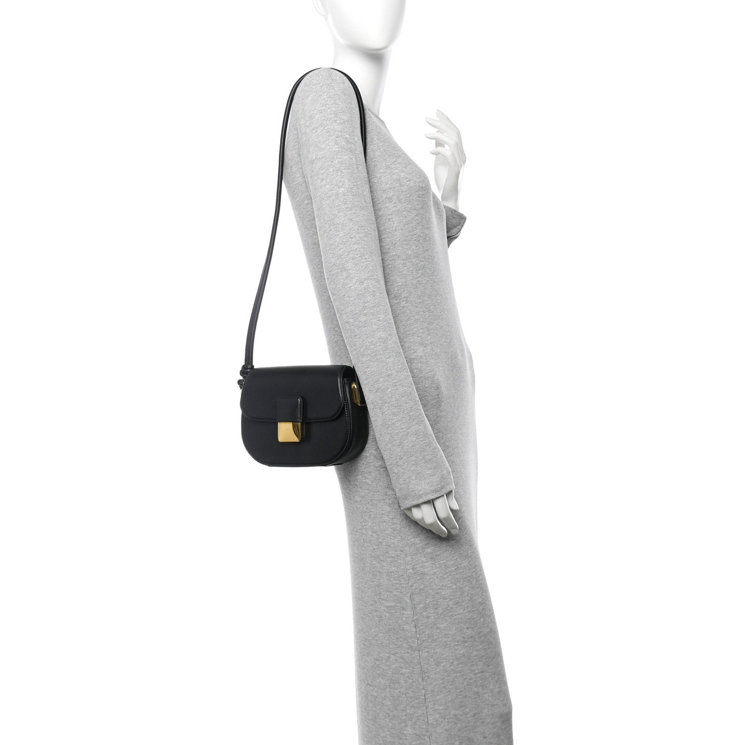 Bottega Veneta Calfskin Mini Desiree Crossbody Bag Black 2 of 12