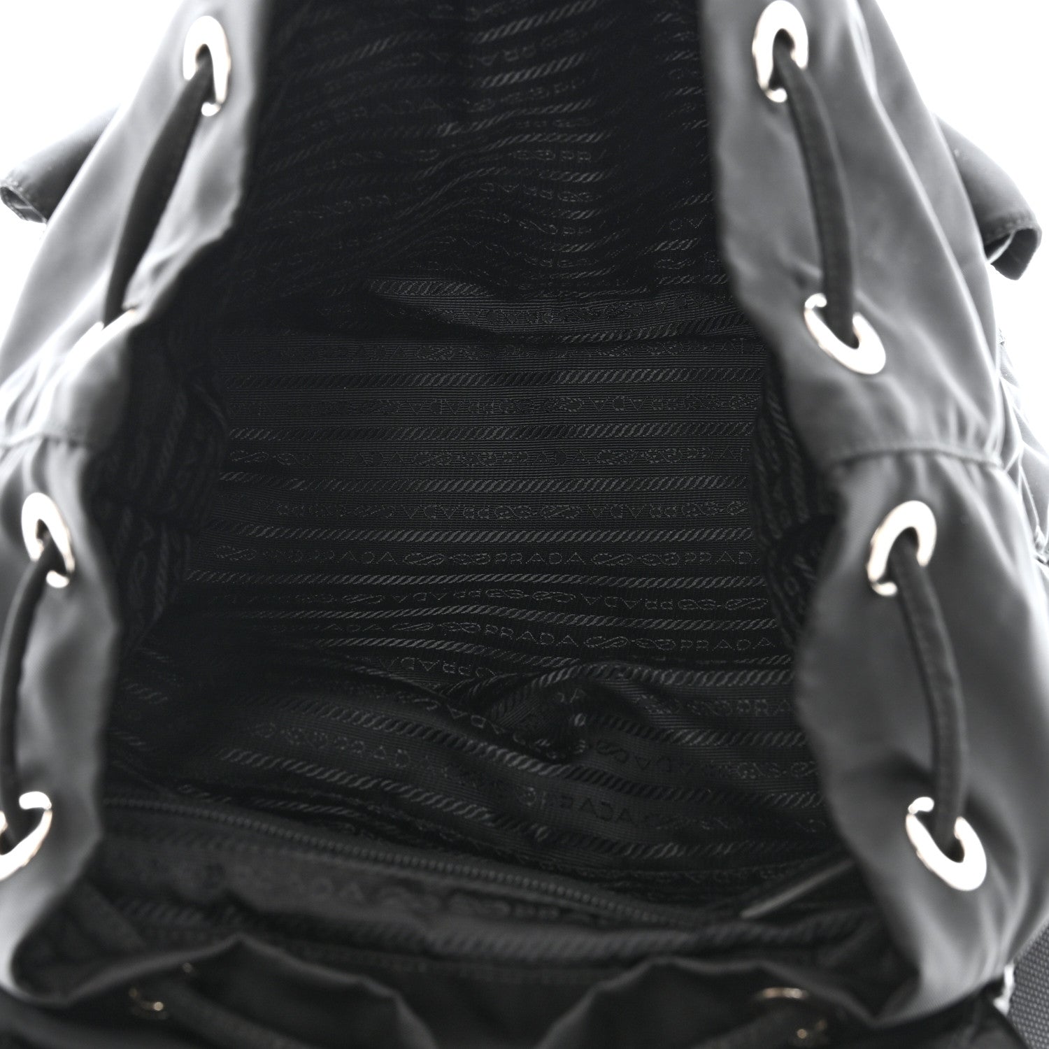 Prada Nylon Vela Medium Backpack Black 4 of 9