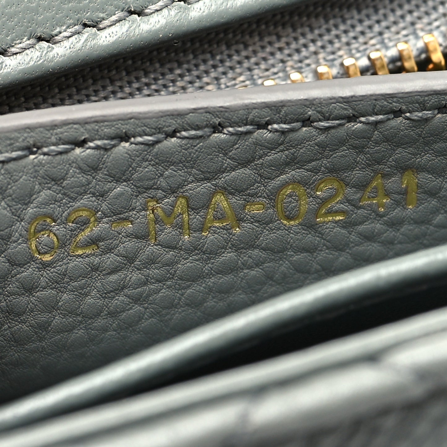 Calfskin Cannage Medium Caro Bag Grey