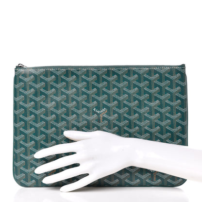 Goyard Goyardine Senat Pochette MM Green 2 of 8