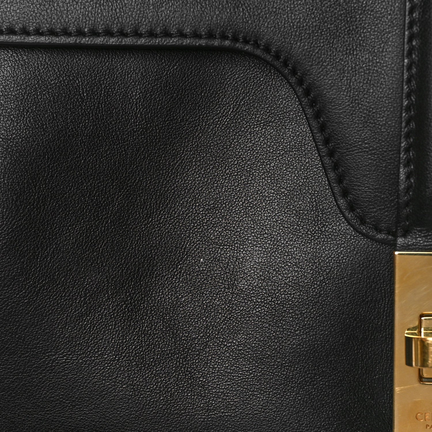 Celine Grained Calfskin Teen Soft 16 Shoulder Bag Black 9 of 10