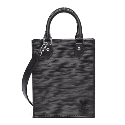 Louis Vuitton Epi Petit Sac Plat Black 1 of 9
