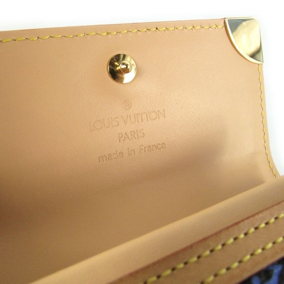 Louis Vuitton Monogram Multicolor Porte-Monnaie Plat Coin Purse Black 7 of 9