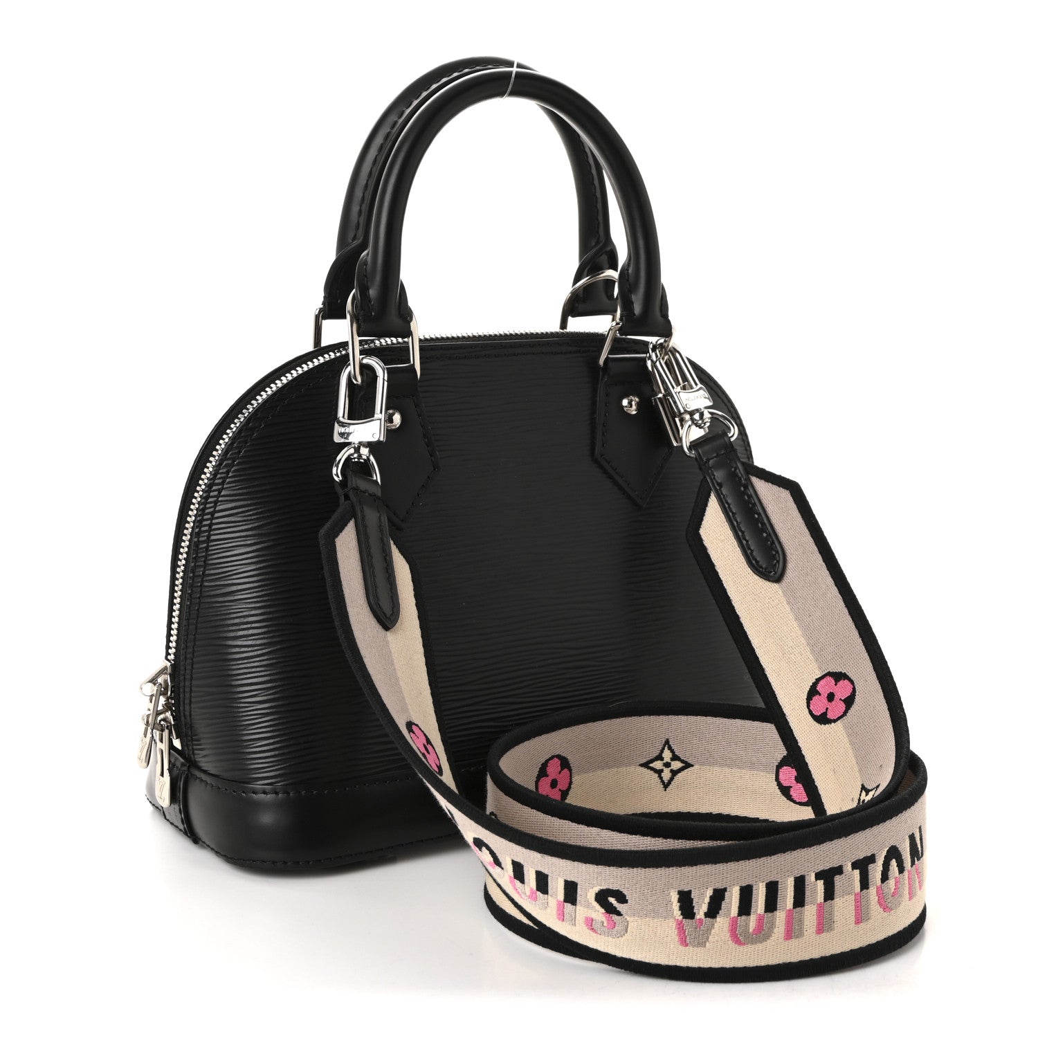 Louis Vuitton Epi Jacquard Alma BB Black 3 of 9
