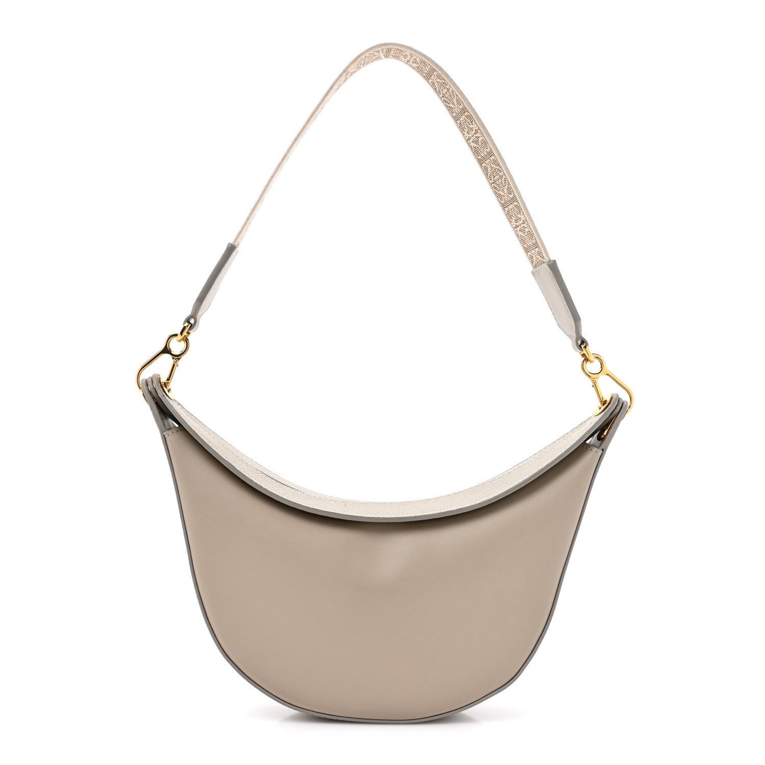 Loewe Satin Calfskin Jacquard Small Luna Bag Oat 1 of 11