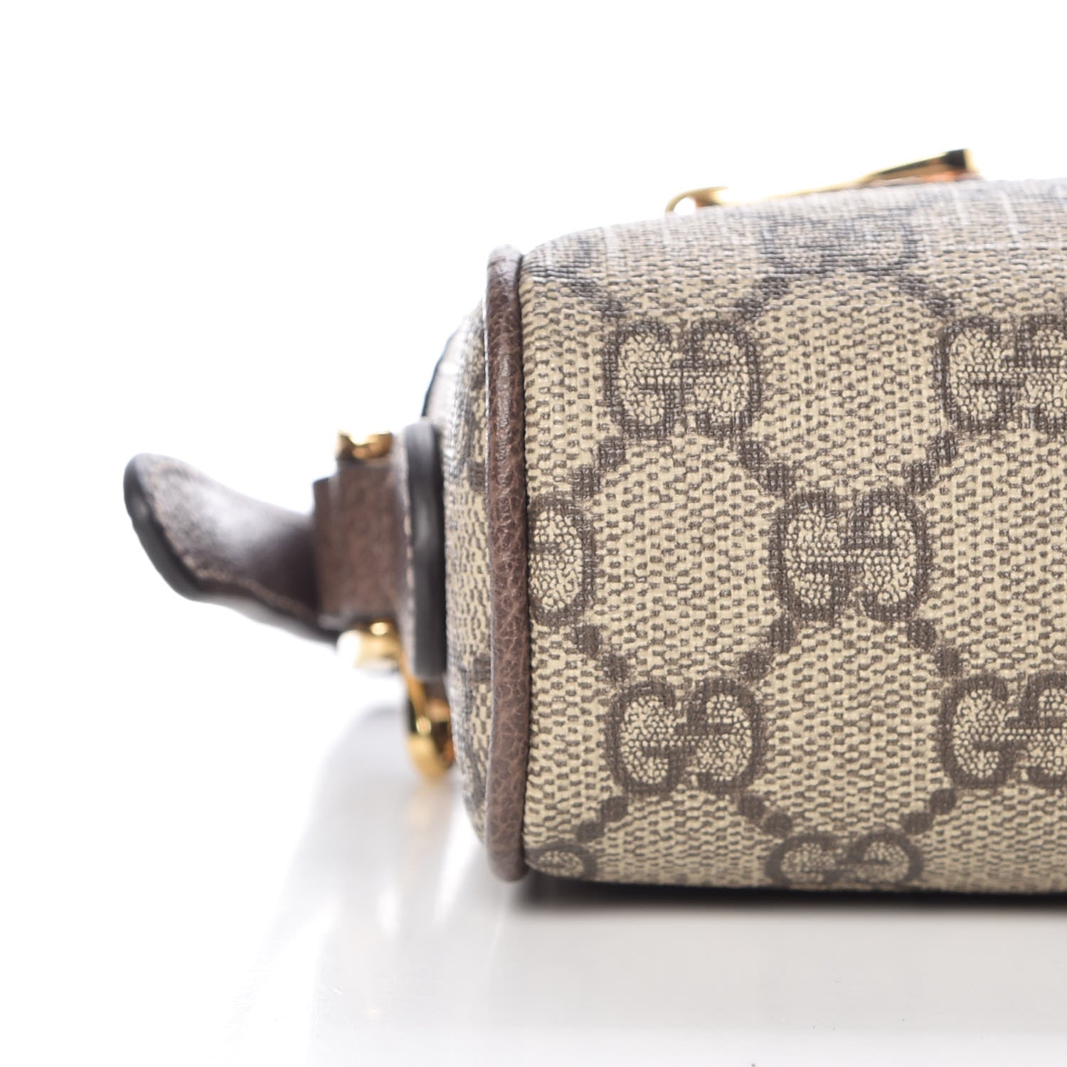 Gucci GG Supreme Monogram Web Mini Ophidia Shoulder Bag Brown 8 of 9