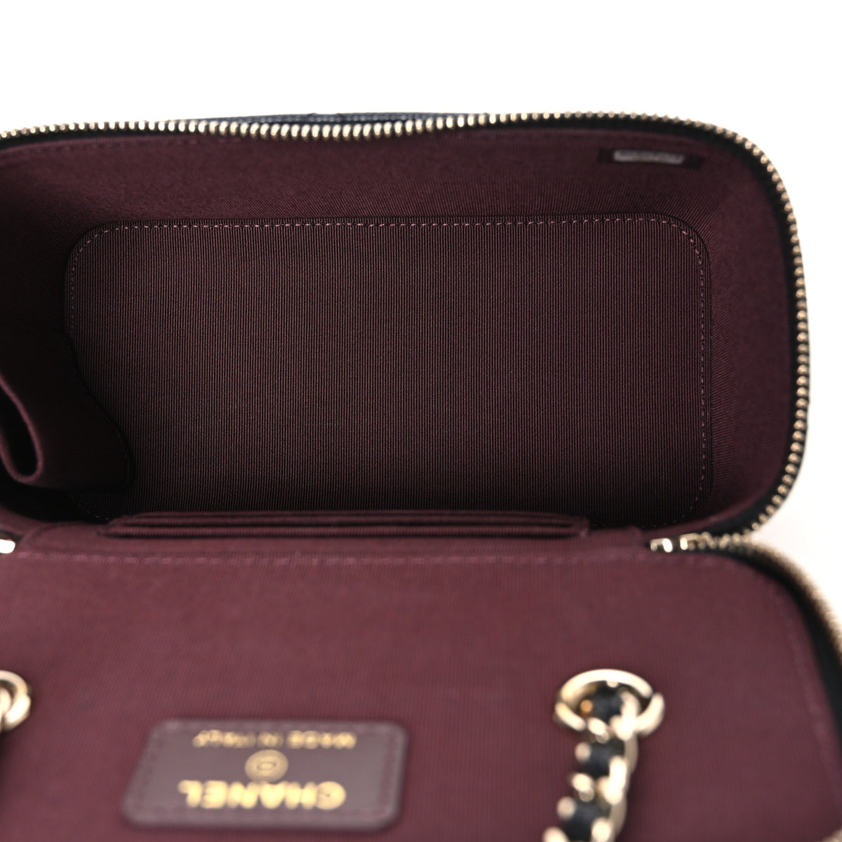 Chanel Caviar Quilted Small Vanity Case With Chain Black 5 of 11