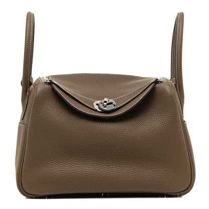 Hermes Taurillon Clemence Lindy 26 Etoupe 1 of 9