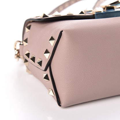 Valentino Garavani Calfskin Mini Rockstud Crossbody Bag Poudre 9 of 10